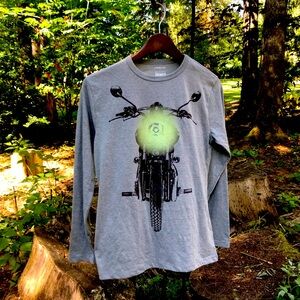 Motorcycle lover teen, J. Crew glow in the dark size 14 youth